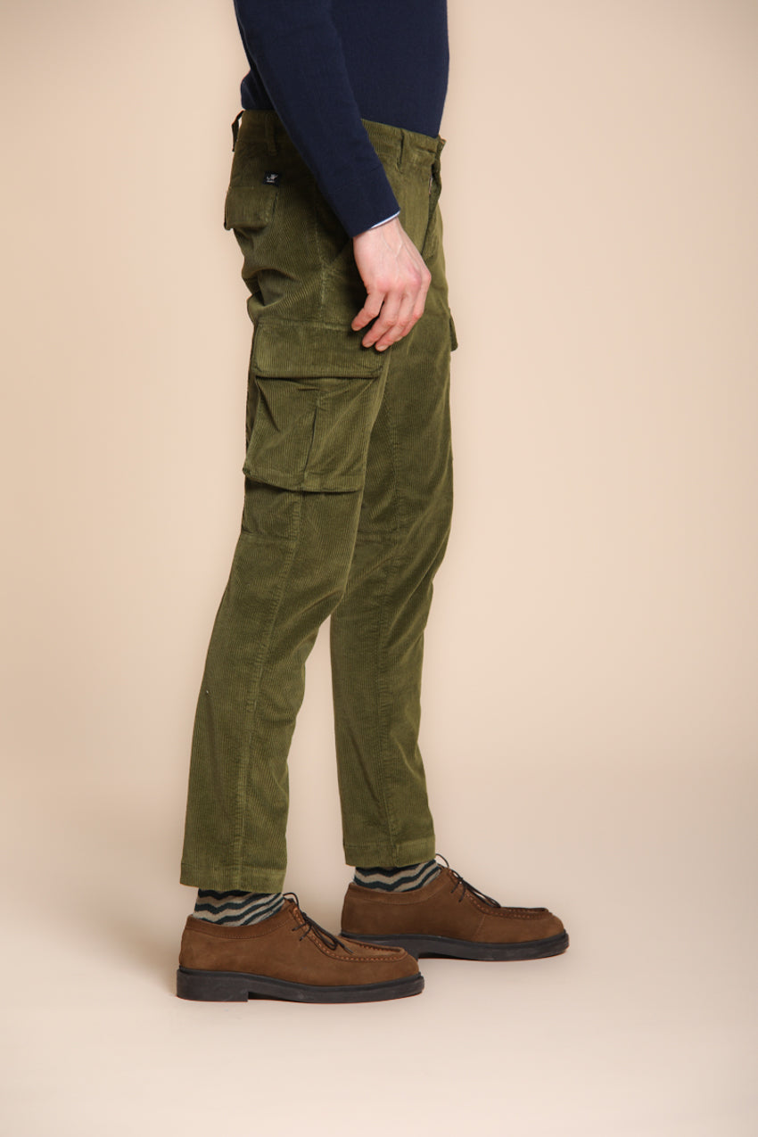 Chile pantalon cargo homme en velours 500 côtes extra slim fit ①