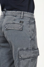 Chile men's cargo pants in stretch gabardine, extra slim fit ①