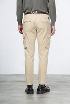 Chile men’s cargo pants in stretch gabardine, extra slim fit ①