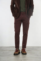 Chile men’s cargo pants in stretch gabardine, extra slim fit ①