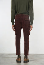 Chile men’s cargo pants in stretch gabardine, extra slim fit ①