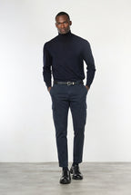 Chile 1 Pinces men's cargo pants in stretch gabardine, extra slim fit ①
