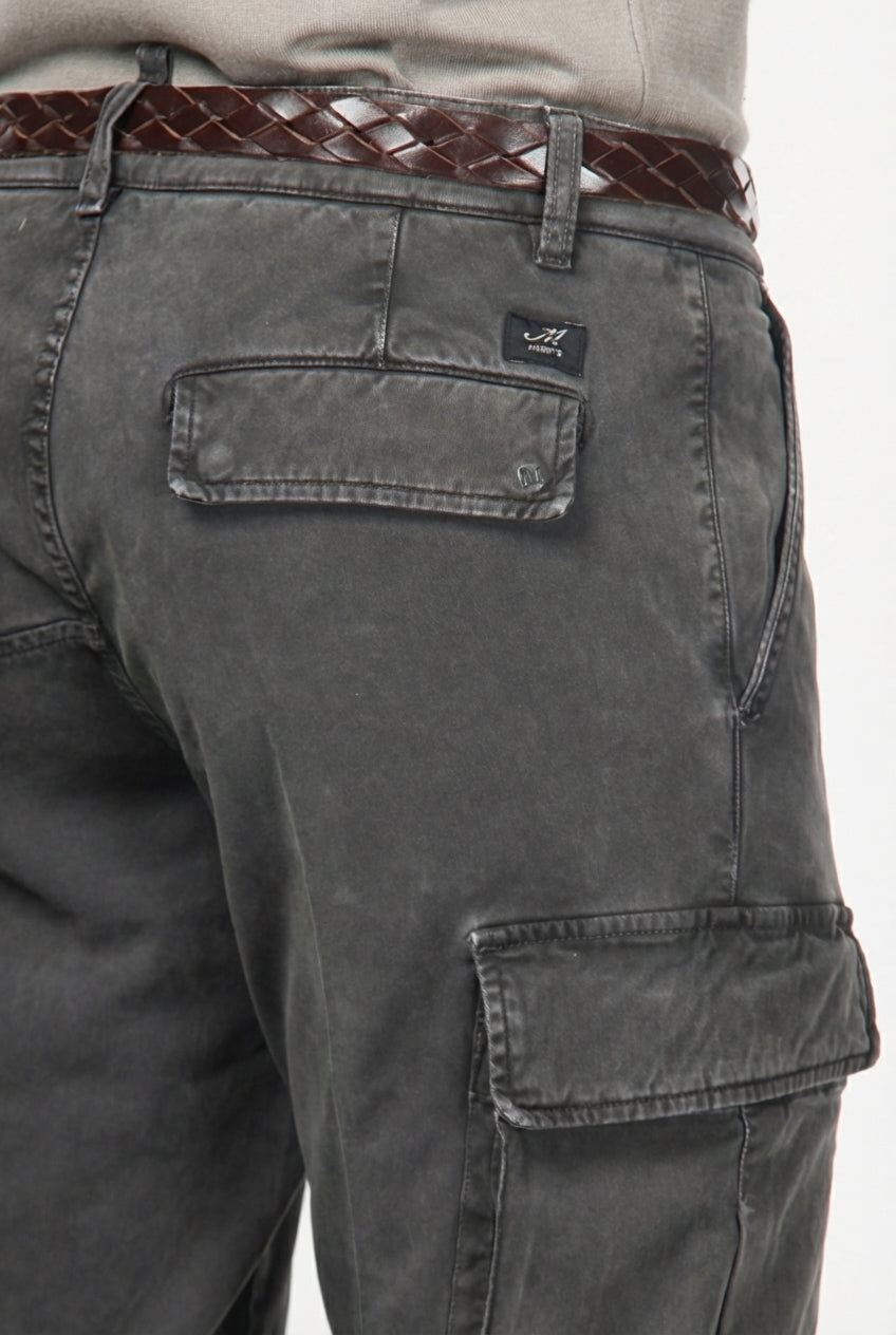 Chile men’s cargo trousers in stretch gabardine extra slim fit ①