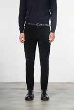 Chile 1 Pinces men’s cargo pants in 500-wale velvet with extra slim fit ①