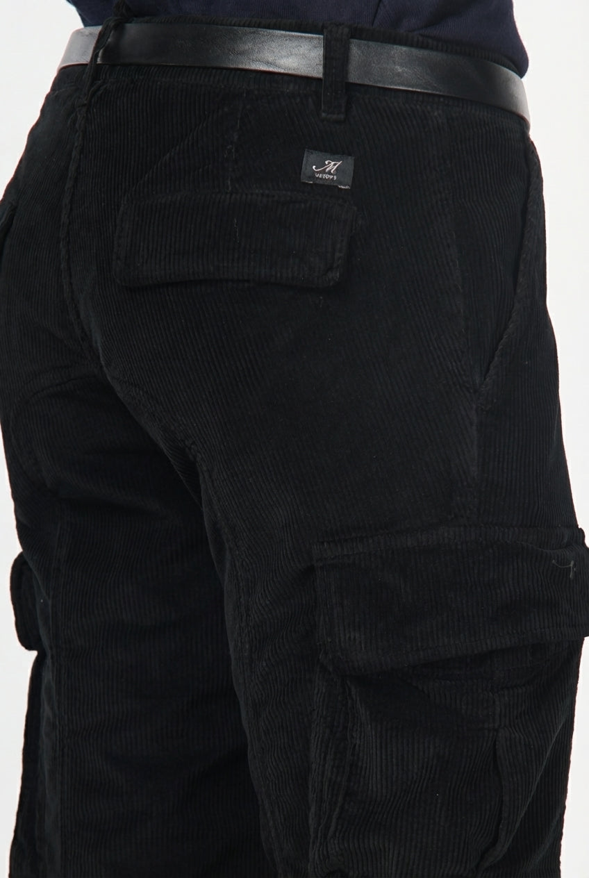 Chile 1 Pinces men’s cargo pants in 500-wale velvet with extra slim fit ①