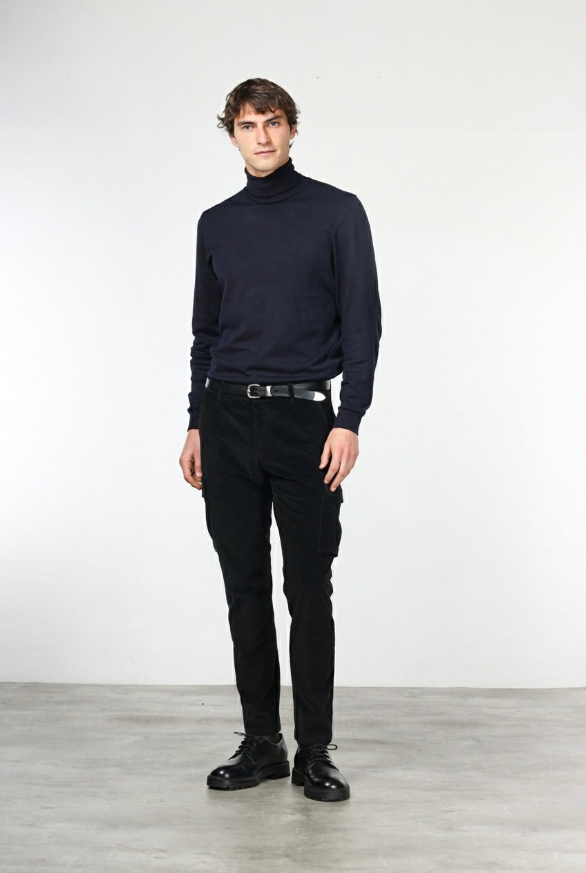 Chile 1 Pinces men’s cargo pants in 500-wale velvet with extra slim fit ①