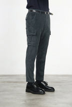Chile men's cargo pants in 500-wale corduroy, extra slim fit ①