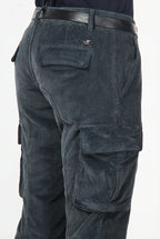 Chile men's cargo pants in 500-wale corduroy, extra slim fit ①