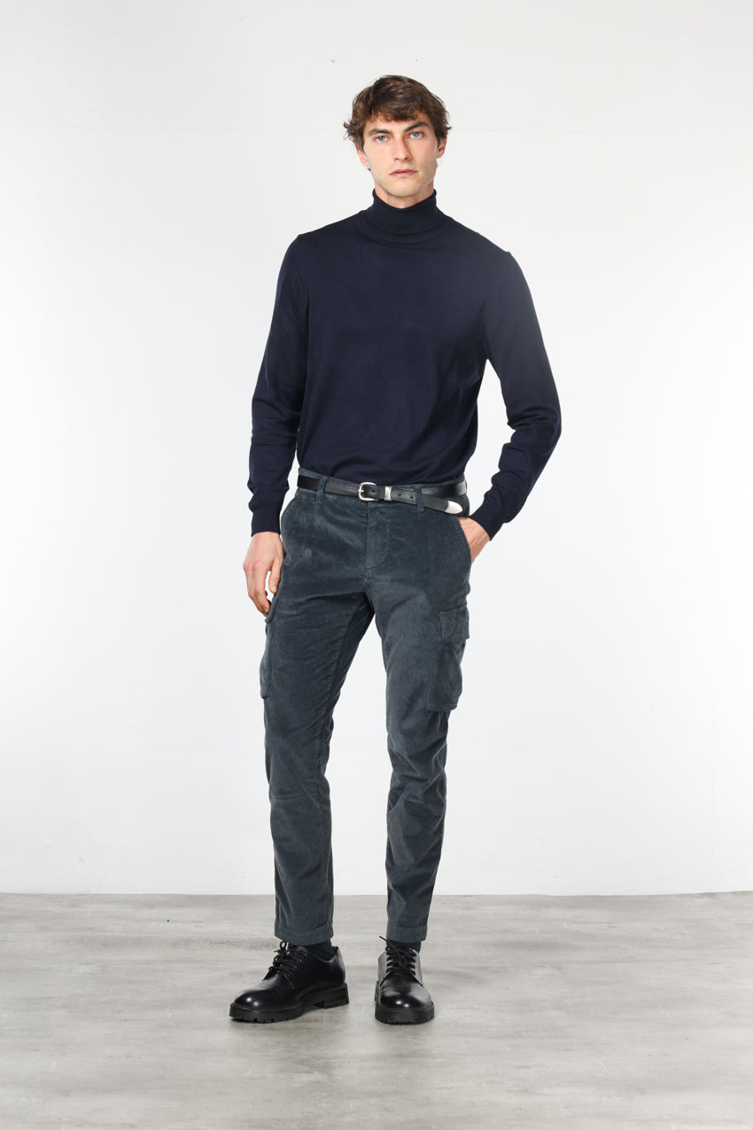 Chile men's cargo pants in 500-wale corduroy, extra slim fit ①