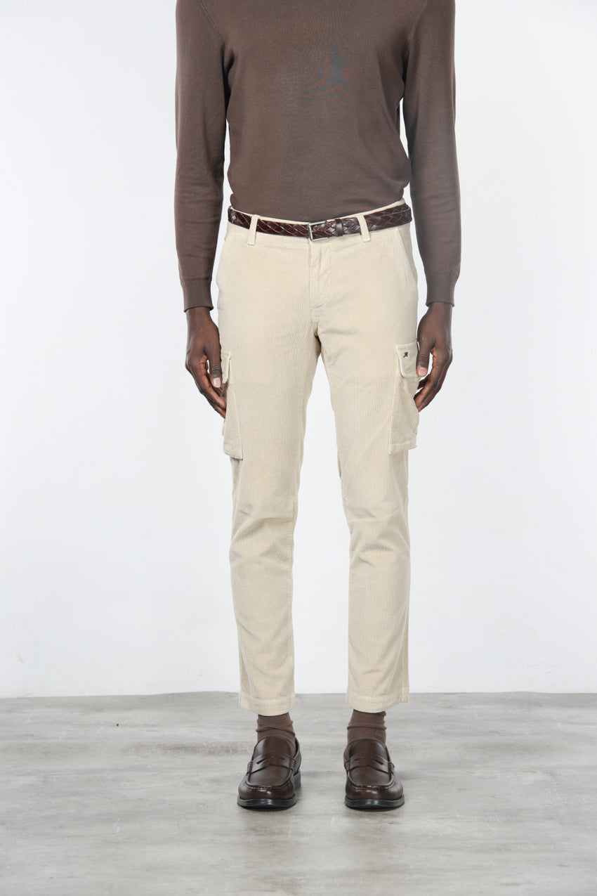 Chile cargo pants for men in 500-wale corduroy, extra slim fit ①