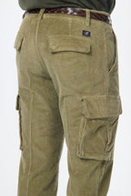 Chile men’s cargo trousers in 500-wale corduroy, extra slim fit ①