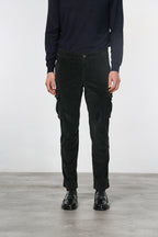 Chile men's velvet cargo pants 500 extra slim fit stripes ①