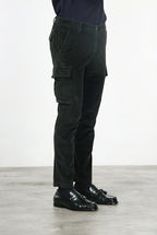 Chile men's velvet cargo pants 500 extra slim fit stripes ①
