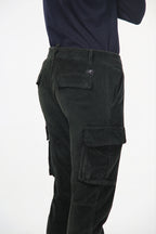 Chile men's velvet cargo pants 500 extra slim fit stripes ①