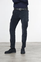 Chile pantalone cargo uomo in velluto 500 righe extra slim fit ①