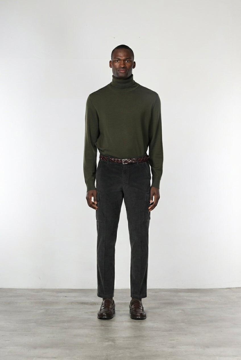Chile men’s cargo pants in 500-wale velvet with extra slim fit ①