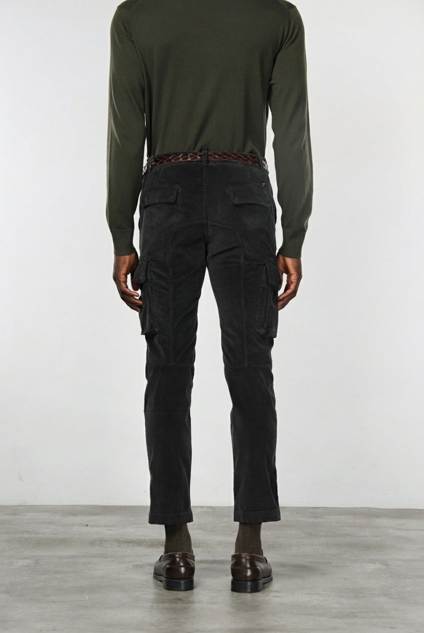 Chile men’s cargo pants in 500-wale velvet with extra slim fit ①