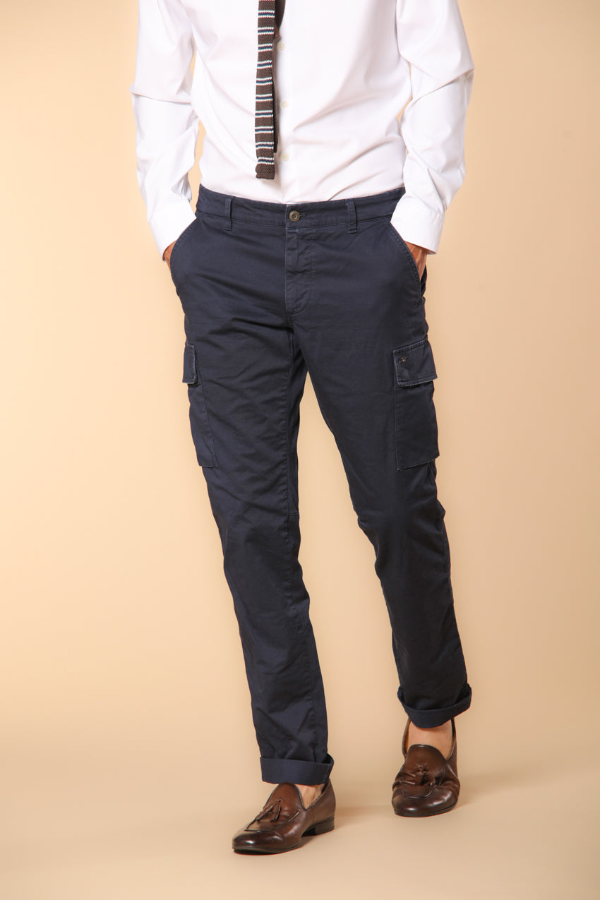 Chile pantalon cargo homme en satin stretch coupe Extra Slim ①