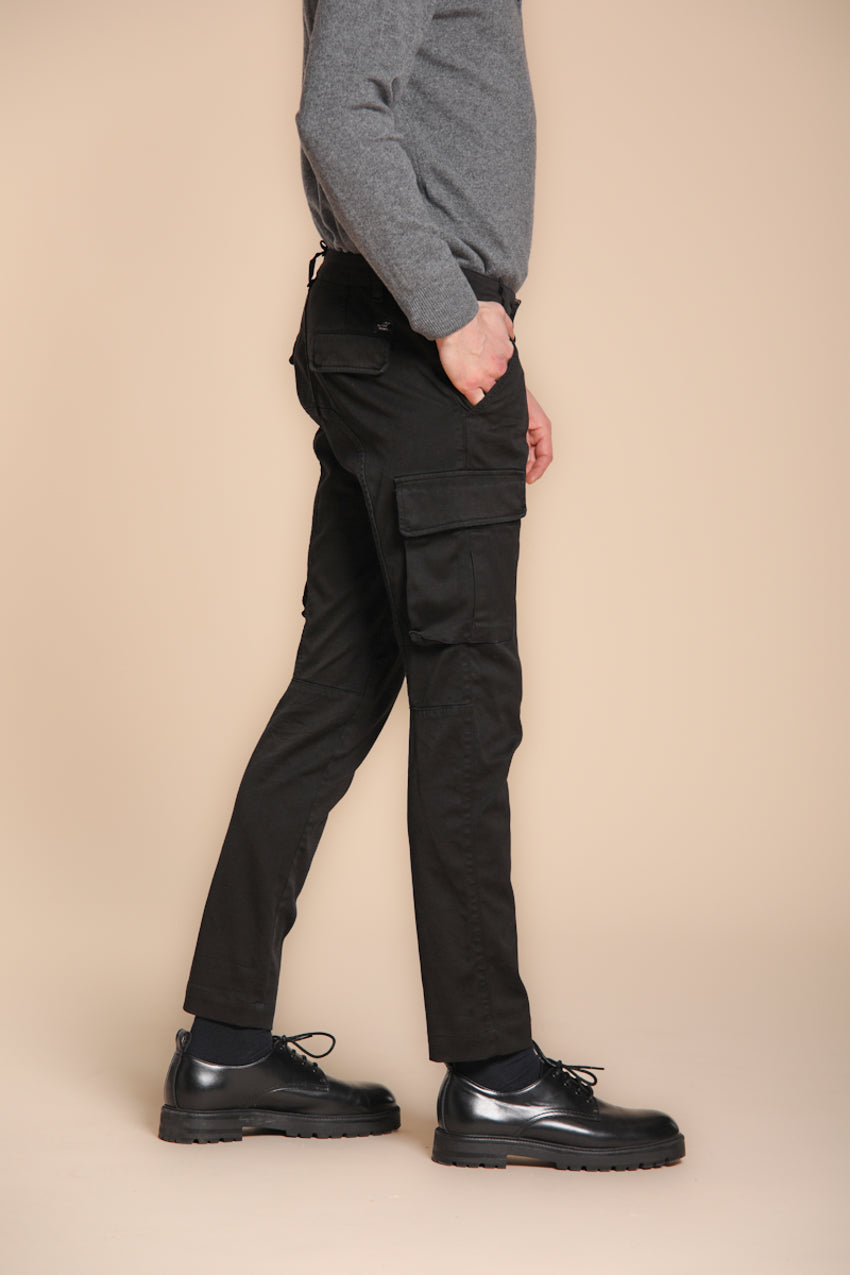 Chile pantalon cargo homme en gabardine extra slim fit ①