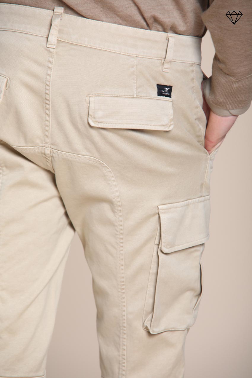 Foto 2 Chile pantalone cargo uomo in gabardina extra slim fit ①
