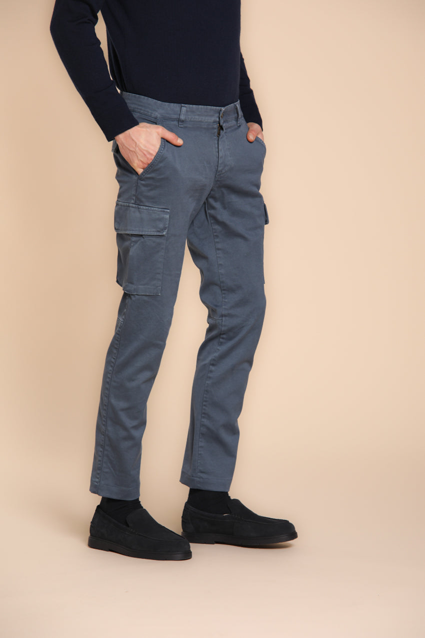 Chile pantalon cargo homme en gabardine extra slim fit ①