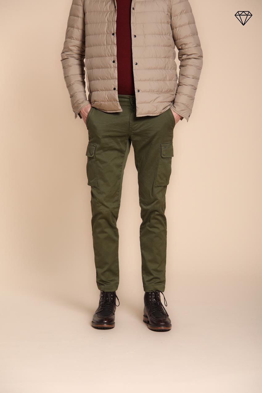 Chile Herren-Cargohose aus Gabardine extra slim fit ①