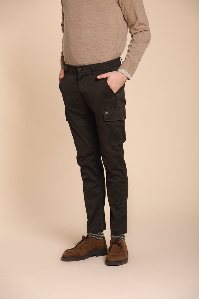 Chile pantalon cargo homme en gabardine extra slim fit ①