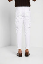 Chile men's cargo pants in stretch satin extra slim fit ①