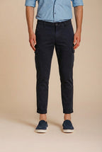 Chile men's cargo pants in stretch satin extra slim fit ①