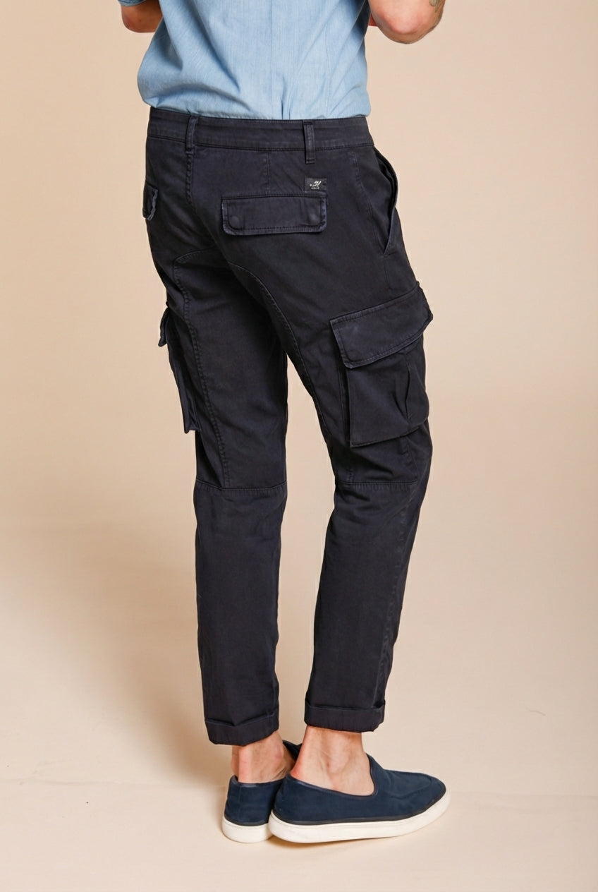 Chile men's cargo pants in stretch satin extra slim fit ①