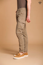 Chile Men's cargo pants in stretch satin Extra Slim Fit ①
