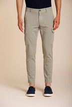 Chile men's cargo pants in stretch satin extra slim fit ①