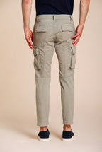Chile men's cargo pants in stretch satin extra slim fit ①