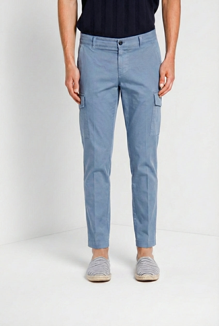 Chile Herren Cargo Hose aus Stretch-Satin extra slim fit ①