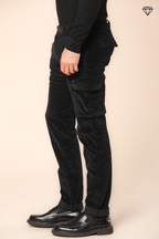 Chile Herren-Cargohose aus 500-Rippen-Samt extra slim fit ①