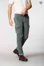 Chile Herren-Cargohose aus 500-Rippen-Samt extra slim fit ①