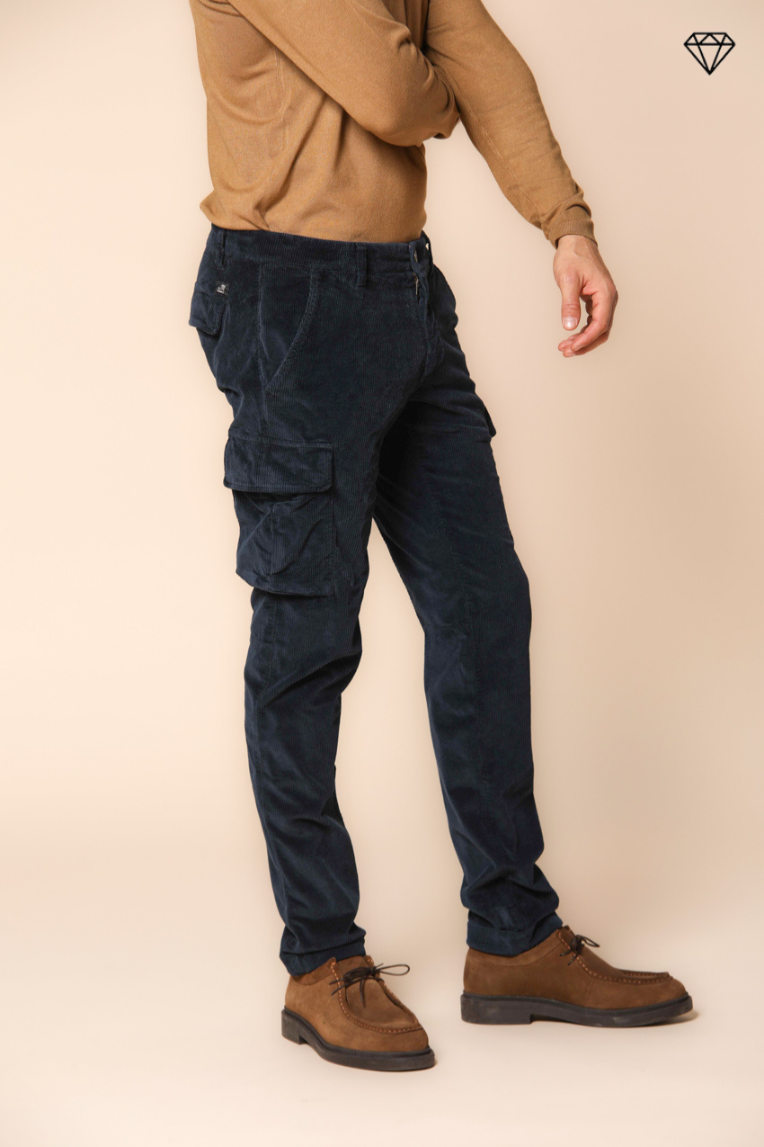 Chile pantalon cargo homme en velours 500 côtes extra slim fit ①