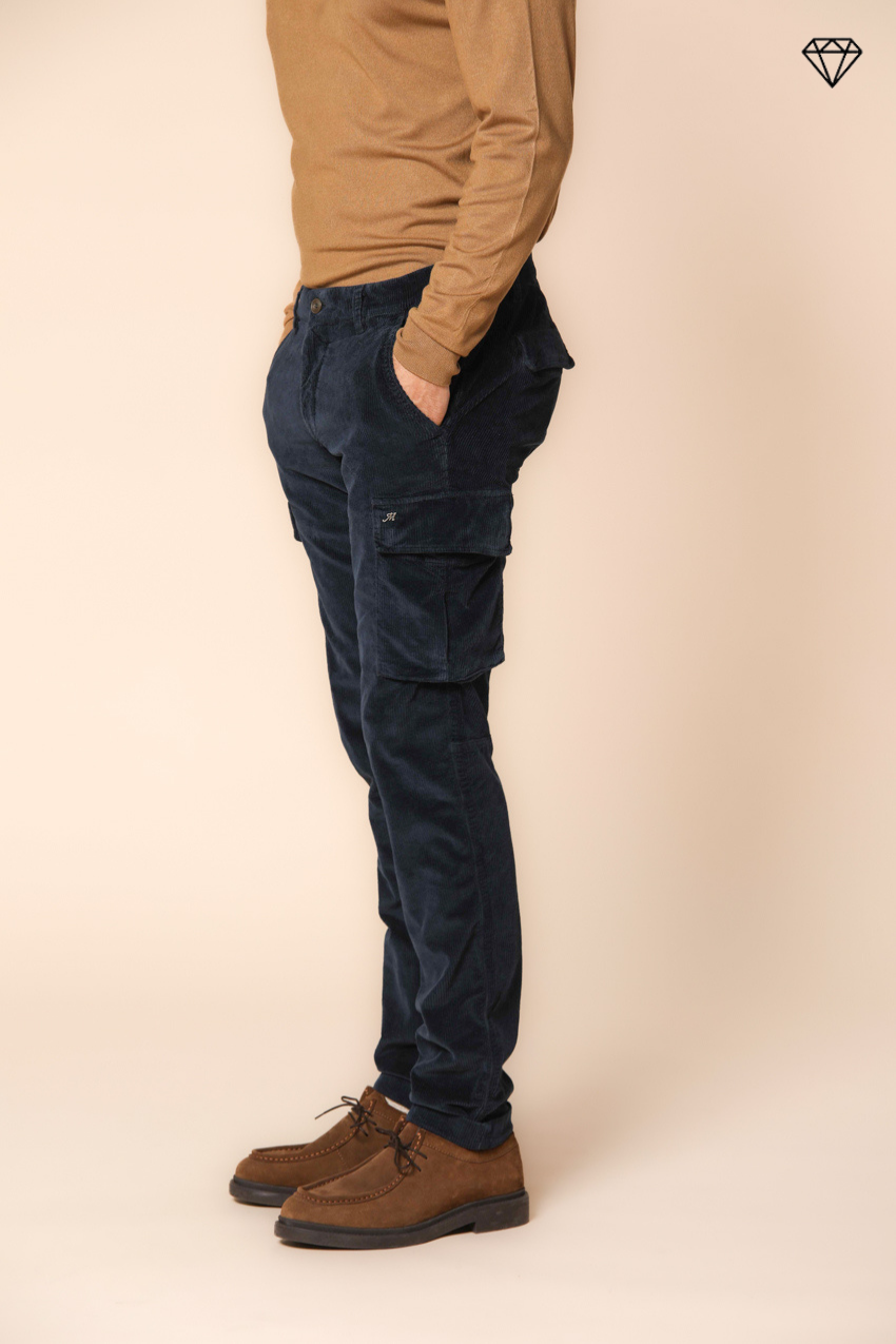 Chile pantalon cargo homme en velours 500 côtes extra slim fit ①