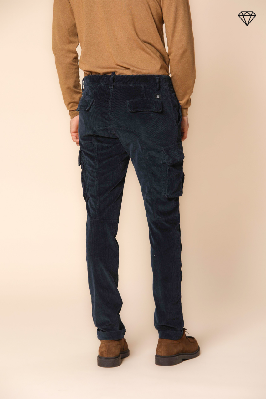 Chile pantalon cargo homme en velours 500 côtes extra slim fit ①