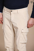 Foto 2 Chile pantalone cargo uomo in velluto 500 righe extra slim fit ①