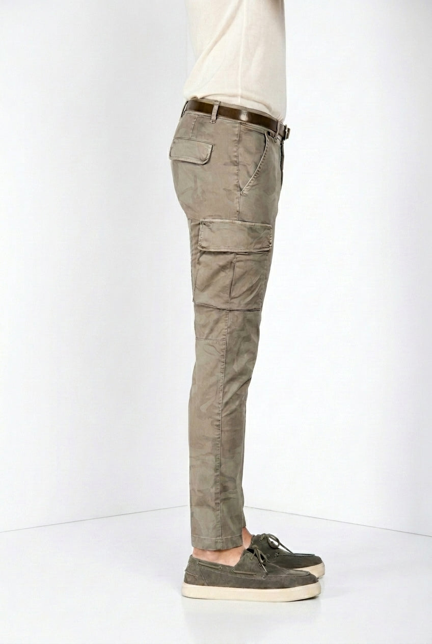 Chile Hose Cargo Herren aus Twill Camouflage-Print extra slim fit ①