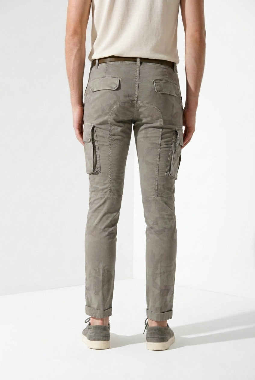 Chile Hose Cargo Herren aus Twill Camouflage-Print extra slim fit ①