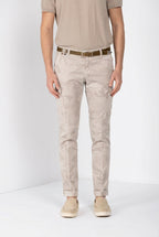 Chile pantalone cargo uomo in twill stampa camouflage extra slim fit ①