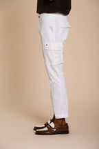 Chile men's cargo pants in stretch satin extra slim fit ①