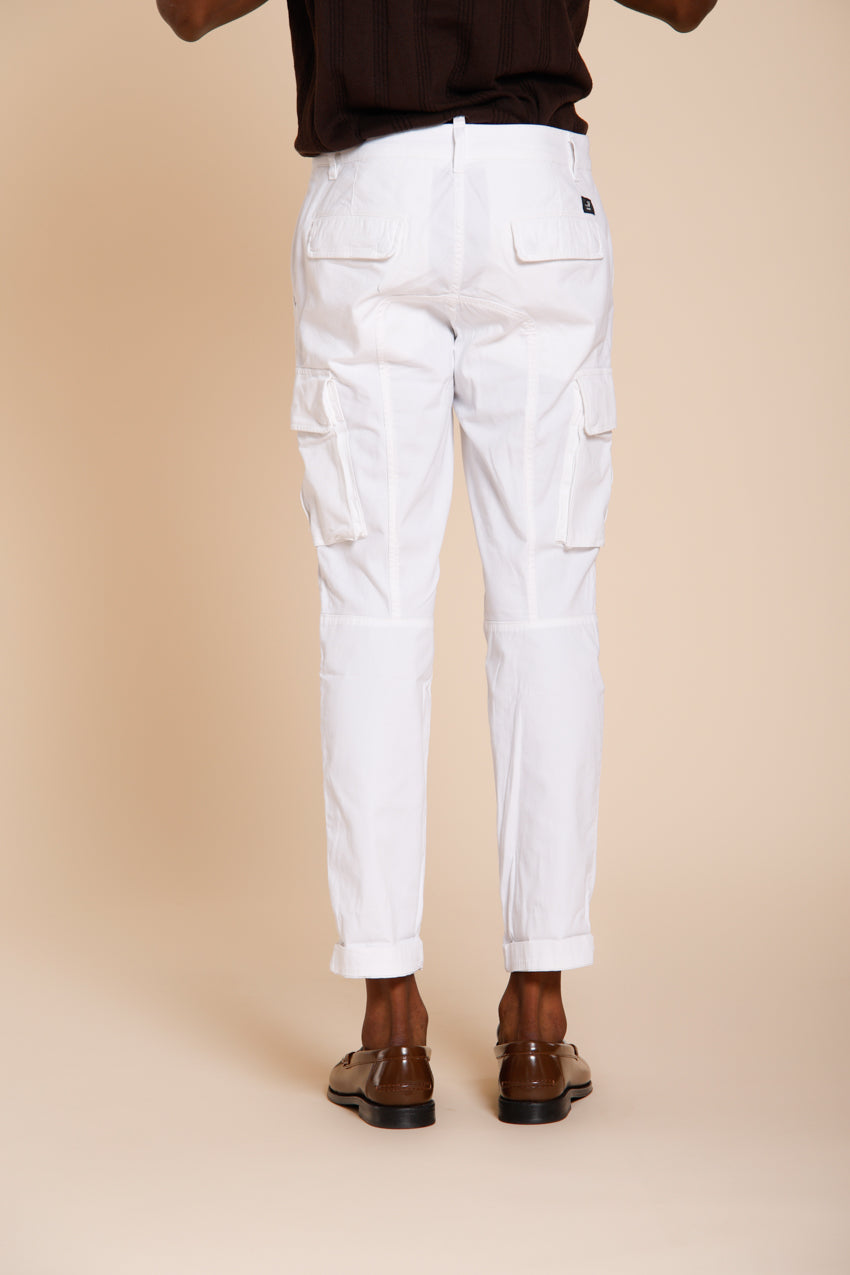 Chile men's cargo pants in stretch satin extra slim fit ①