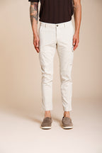 Chile pantalone cargo uomo in raso stretch extra slim fit ①