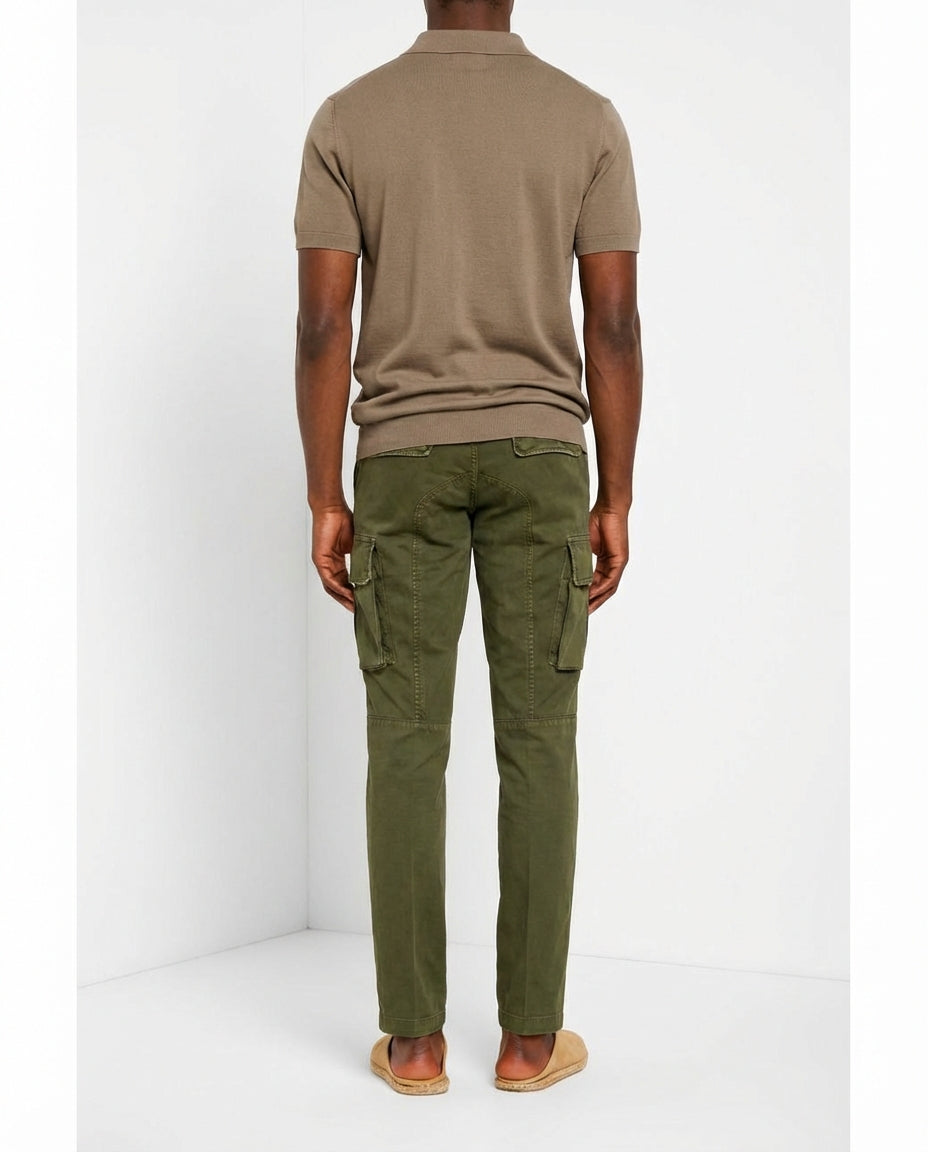 Chile Herren Cargo Hose aus Stretch-Satin extra slim fit ①