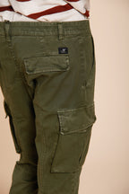 Chile pantalon cargo homme en satin stretch extra slim fit ①