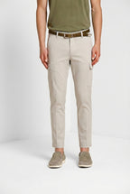 Chile pantalon cargo homme en satin stretch extra slim fit ①