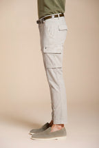 Chile men's cargo pants stretch satin extra slim fit ①